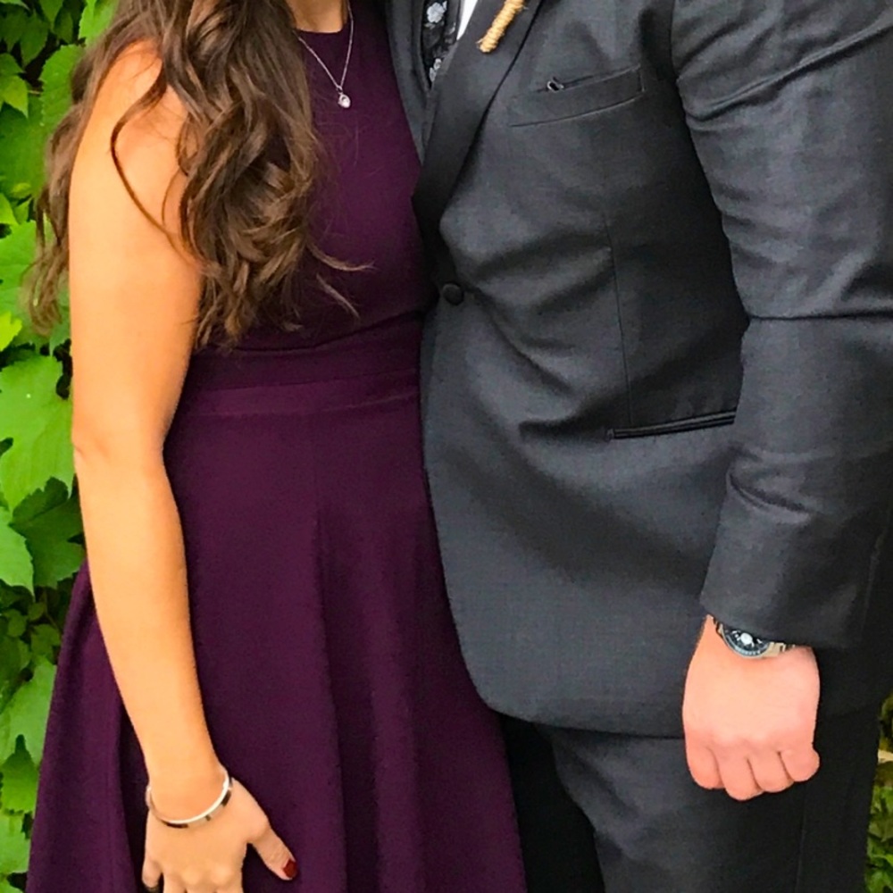 Plum Calvin Klein dress. Perfect for work or wedding guest!